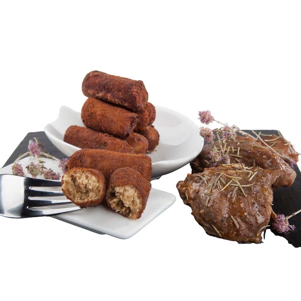 Croquetas de Carrillera Fundida. Caja 30ud. 30gr