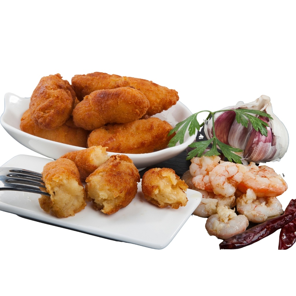 Croquetas de Gambas al Ajillo. Caja 30ud. 30gr