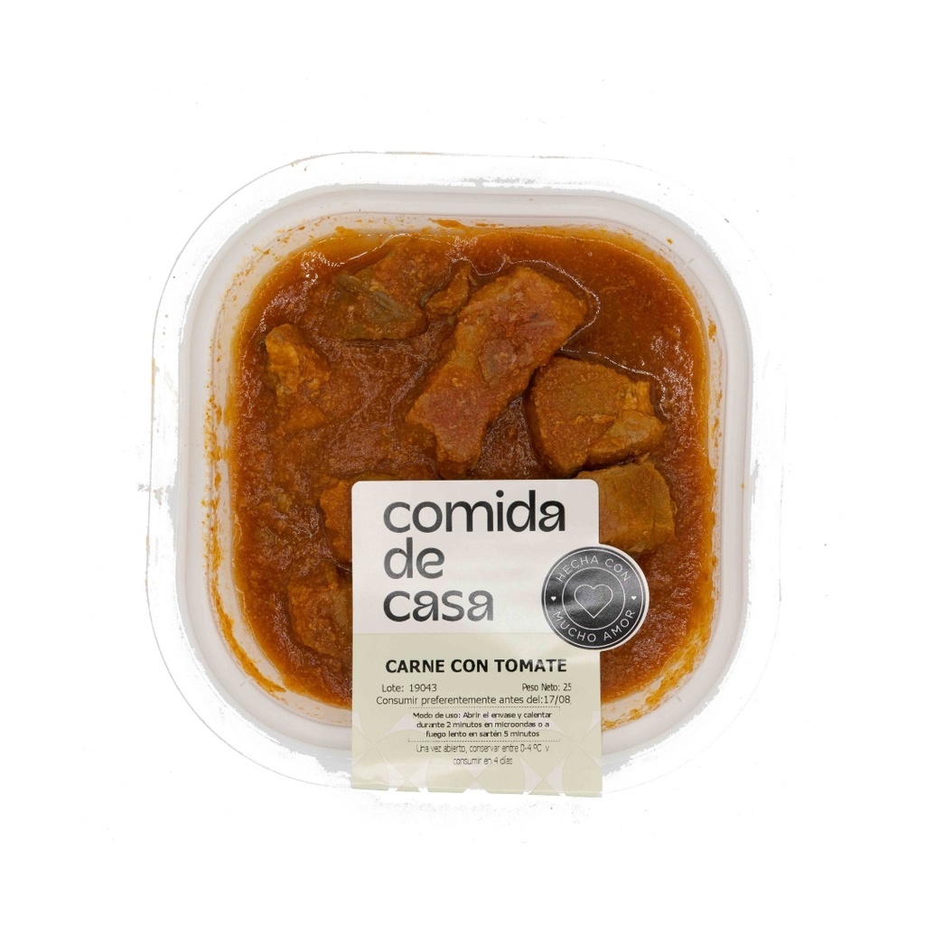 Carne en Salsa Tomate. Gusto Inigualable. 250gr